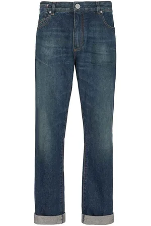 Balmain Jeans con toppa vintage con logo