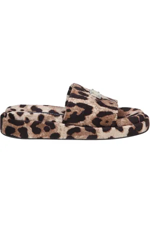 Dolce & Gabbana Sandali leopardati in spugna