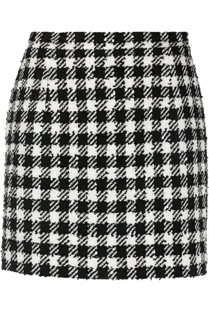 Alessandra Rich Minigonna in tweed Vichy