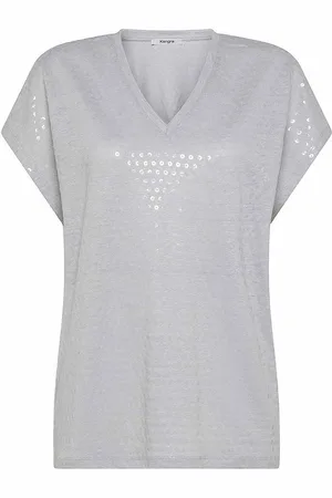 KANGRA CASHMERE T-shirt in lino