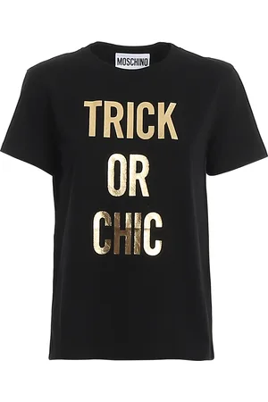 Moschino T-shirt in jersey con stampa Trick Or Chic