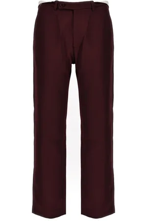 MARTINE ROSE Pantaloni sartoriali con cintura arrotolata