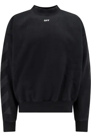 OFF-WHITE Felpa in cotone con logo off frontale