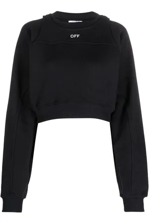 OFF-WHITE Felpa girocollo corta `off stamp`