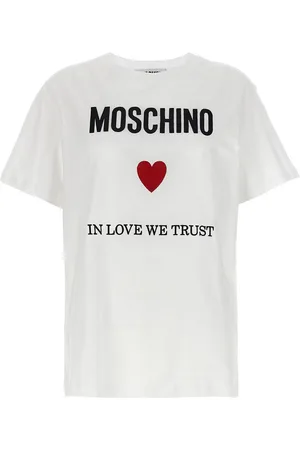 Moschino T-shirt in cotone Love We Trust Girocollo