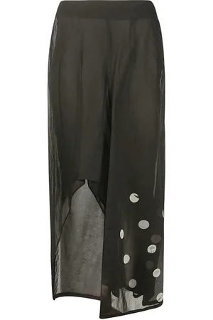 YOHJI YAMAMOTO Gonna lunga asimmetrica