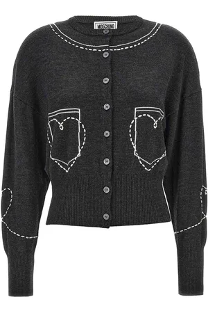 Moschino Cardigan con ricamo a contrasto
