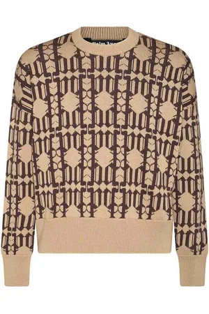Palm Angels Maglione in misto lana e marrone