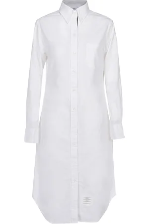 Thom Browne Chemisier al ginocchio in cotone