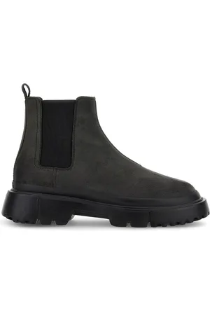 Hogan Stivali in pelle scamosciata con punta tonda