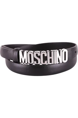 Moschino Cintura con maxi logo in metallo