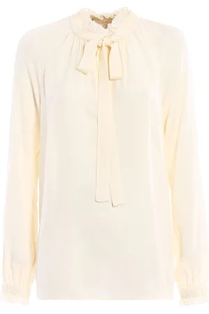 Michael Kors Blusa in seta con collo arricciato