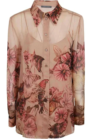 Alberta Ferretti Camicia in chiffon stampato