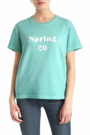 See by Chloé T-shirt Dainty Blue con logo