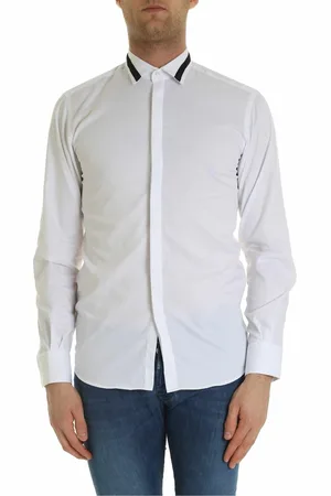 Karl Lagerfeld Camicia bianca con inserto nero