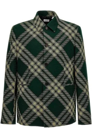 Burberry Blazer sartoriale in lana a quadri