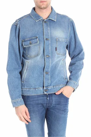 Moschino Giubbino in denim ricamo logo