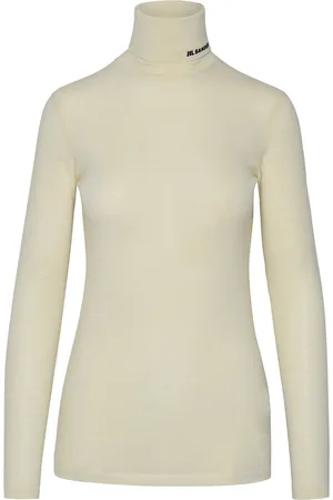 Jil Sander T-shirt in misto lana bianca