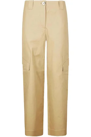 Ganni Pantaloni cargo marroni
