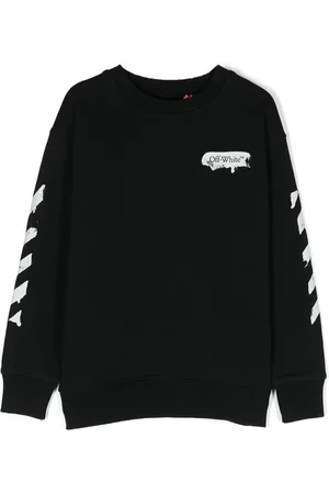 OFF-WHITE Girocollo con stampa di pneumatici neri