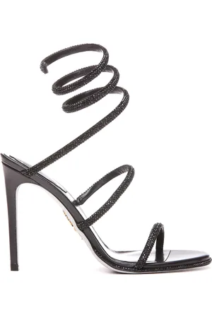RENE CAOVILLA Sandali Cleo in pelle con lacci gladiatore