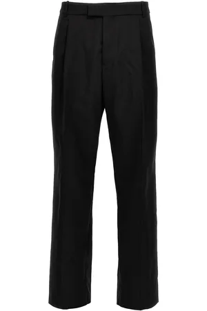 Alexander McQueen Pantaloni in gabardine di lana