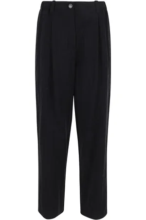 Kenzo Pantaloni in lyocell con pieghe