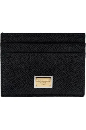 Dolce & Gabbana Portacarte in pelle nera Dauphine