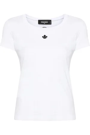 Dsquared2 T-shirt in cotone con logo applicato