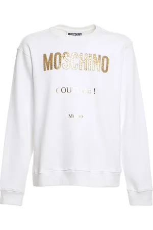 Moschino Felpa con logo laminato