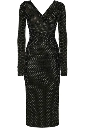Dolce & Gabbana Vestito Scollo V Pois Piccolo