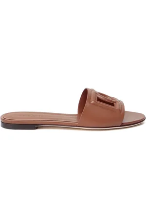Dolce & Gabbana Slide Bianca in pelle