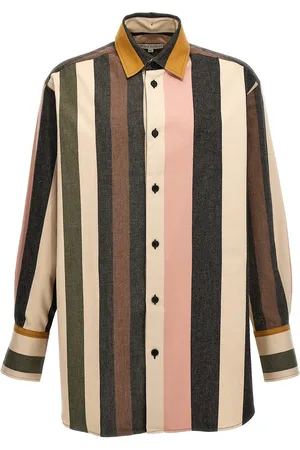 J.W.Anderson J. W. Anderson Camicia a righe con logo ricamato
