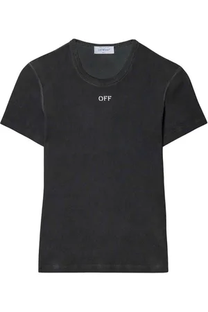 OFF-WHITE T-shirt con logo ricamato