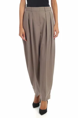 See by Chloé Pantalone gamba larga color tortora