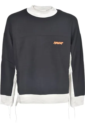 AMBUSH Felpa blue grigia logata