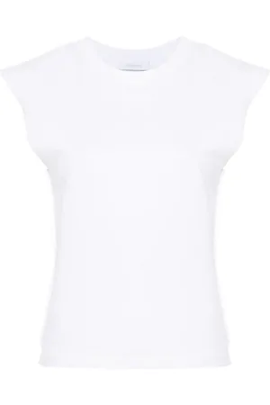 Paco rabanne T-shirt in cotone con dettaglio catena