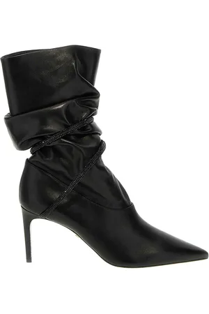 RENE CAOVILLA Rhinestone nappa ankle boots