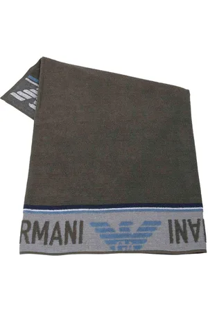 Emporio Armani Sciarpa con maxi logo laterale