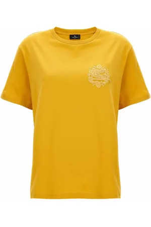 Etro T-shirt in cotone ricamata