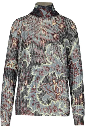 Etro Maglione dolcevita in lana multicolor