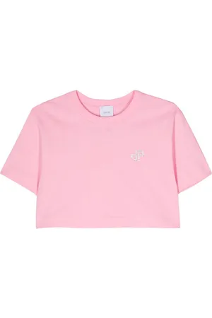 Patou T-shirt cropped in cotone con logo