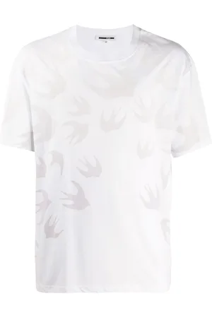 Alexander McQueen T-shirt con stampa logo Swallow Degradé