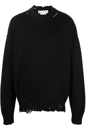 Marni Maglione con dettagli in maglia anticata