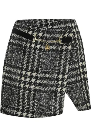 Elisabetta Franchi Gonna in tweed laminato