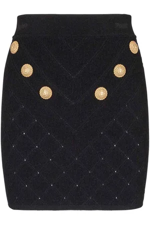 Balmain Gonna 6 Bottoni In Maglia