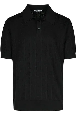 Dolce & Gabbana Polo in seta nera