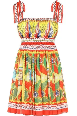 Dolce & Gabbana MiniVestito in chiffon Carretto