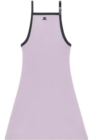 Courrèges Vestito a contrasto con fibbia