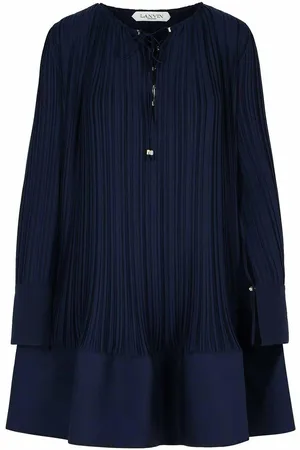 Lanvin Abito Pliss in poliestere